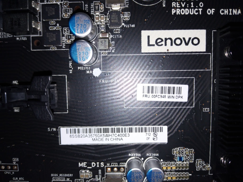 Lenovo Jordan Mb Intel Lga3647 Win Dp - 00FC948