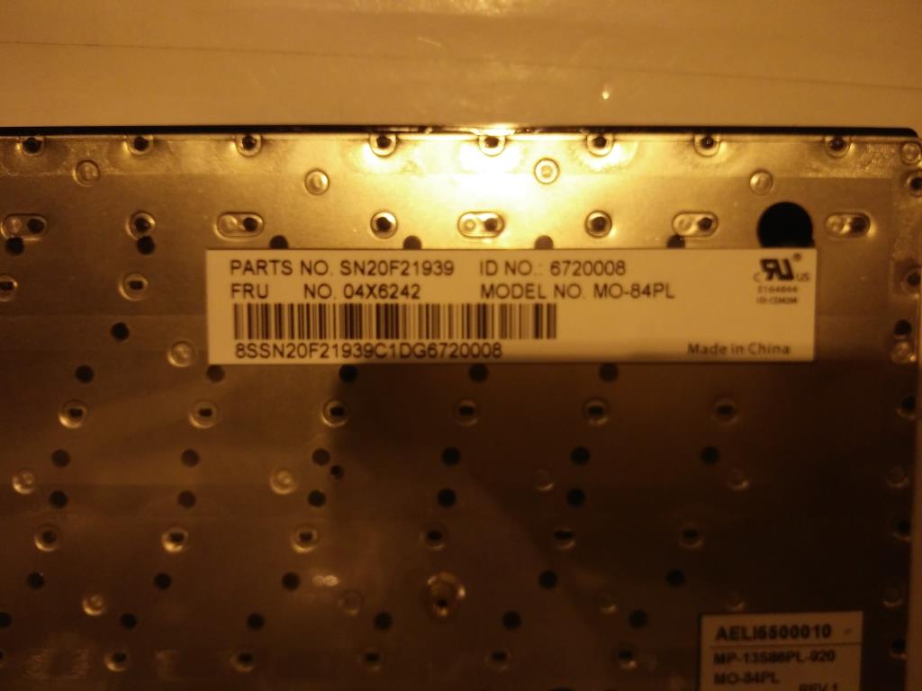 Lenovo Ki Keyboards Internal - 04X6242