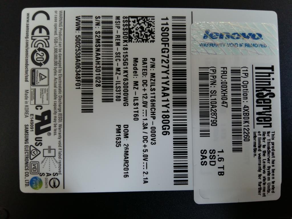 Lenovo Sd Solid State Drives - 00XH047