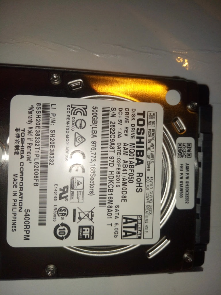 Lenovo Hd Hard Drives - 01AW500