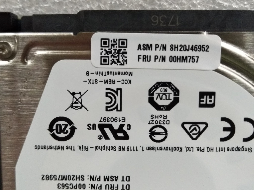 Lenovo Hdd,500Gb,7200,7Mm,St,Sata,Fip - 00HM757