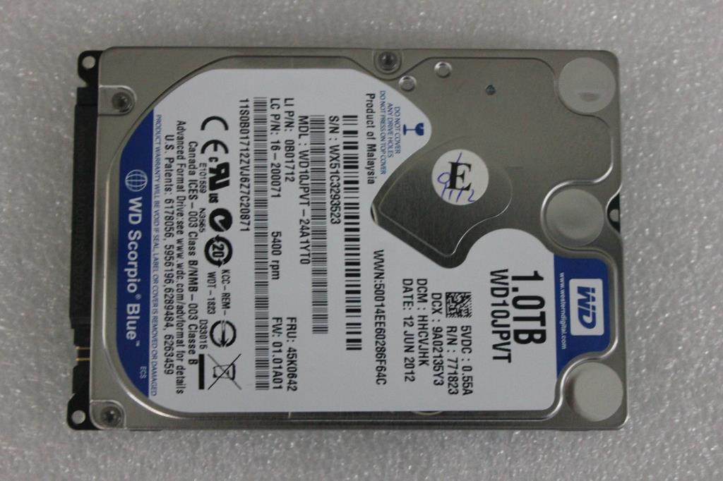 Lenovo 16200071 Hdd Wd Wd10Jpvt-24A1Yt0 5400Pr