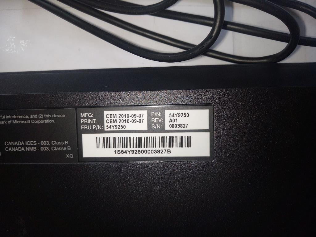 Lenovo 54Y9250 Keyboard:Lp Slim Usb Us103P