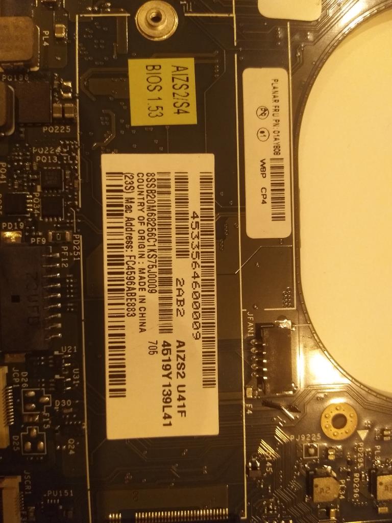 Lenovo Mb I7-6600U Yamt Ytpm2.0 Win 2 - 01AY808