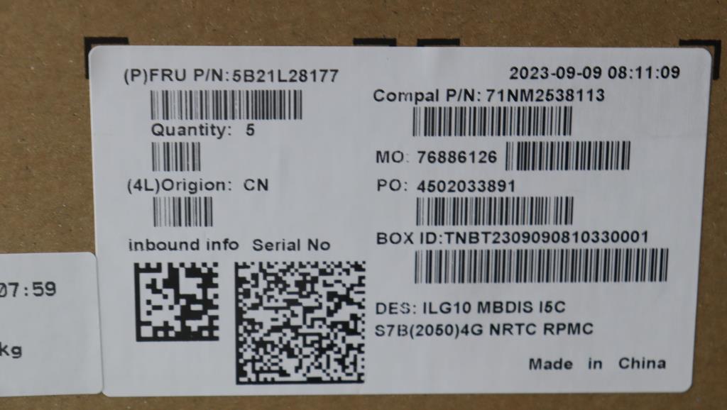Lenovo Bdplanar C82Xv I513420H Rtx205 - 5B21L28177