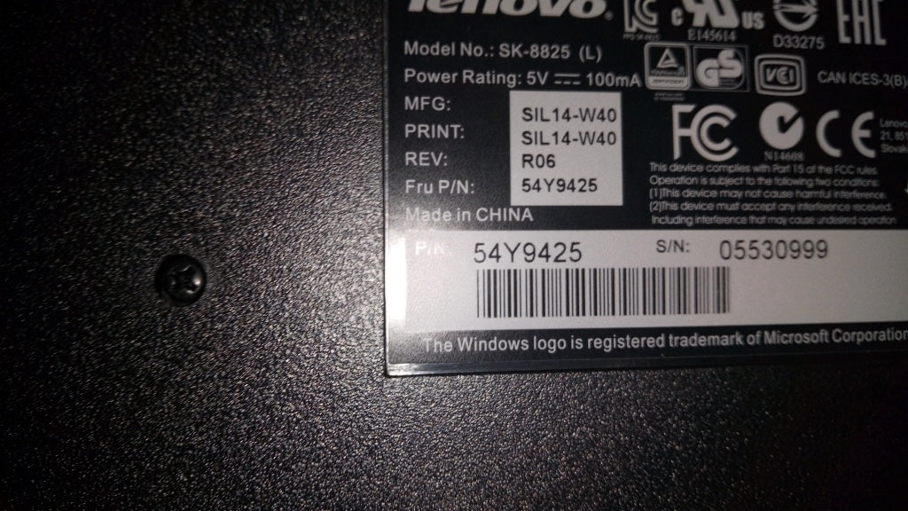 Lenovo Kb Keyboards External - 54Y9425