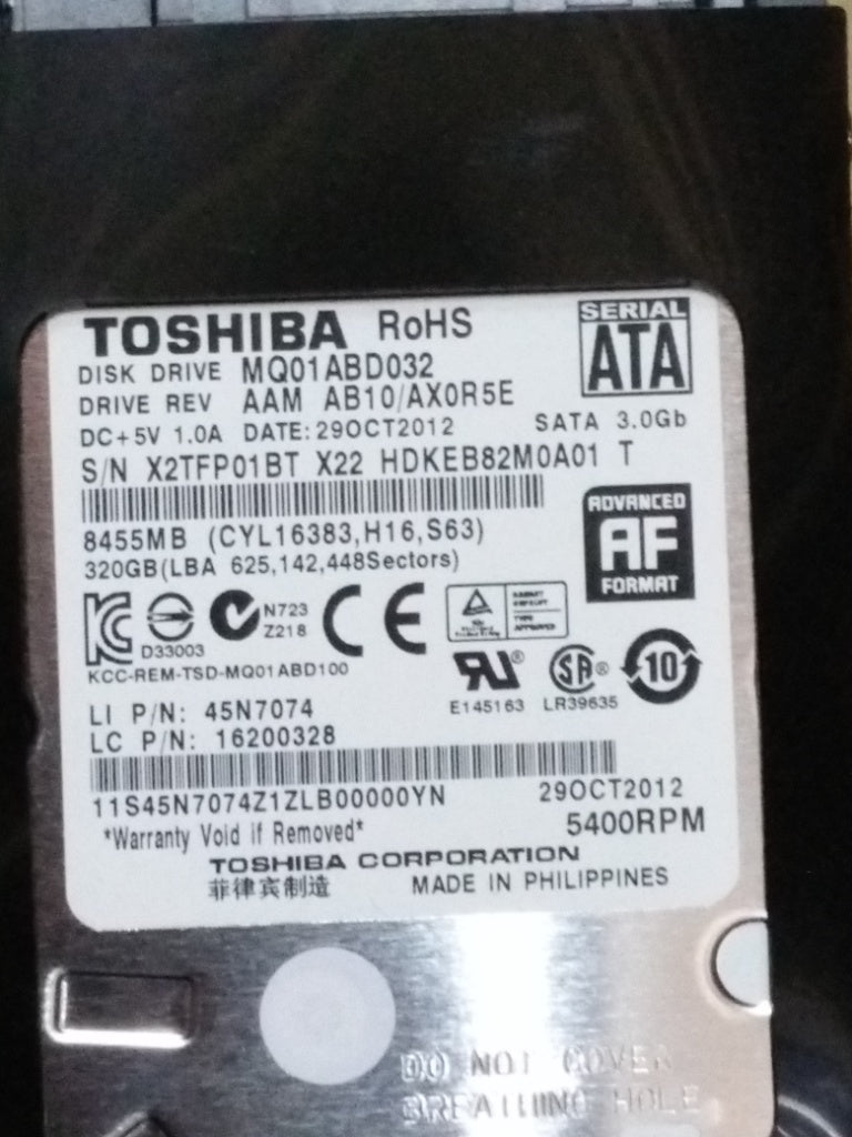 Lenovo Driveh Tray-Sata B320Af Toshib - 42T1745