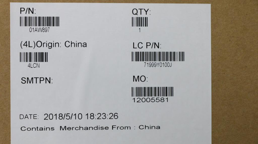 Lenovo Ioti78550U16Gytpm2 - 01AW897