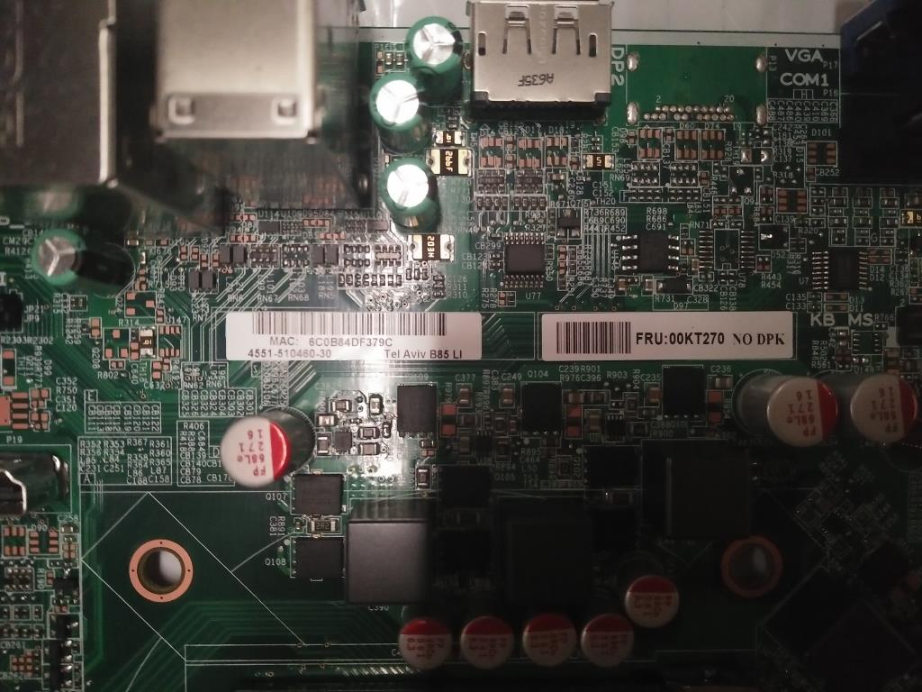 Lenovo Bdplanar Intel,B85,C2 Win7 - 00KT270