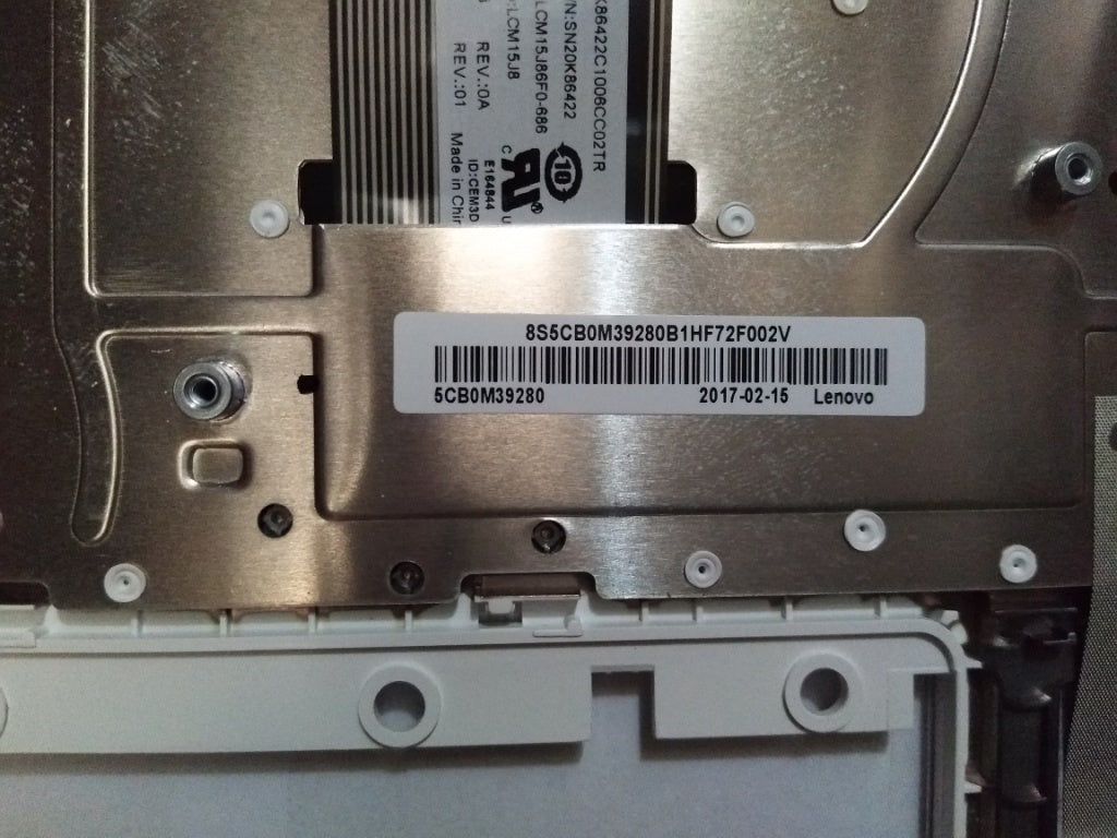 Lenovo Upper Case B 80U4 Wh W/Fr - 5CB0M39280