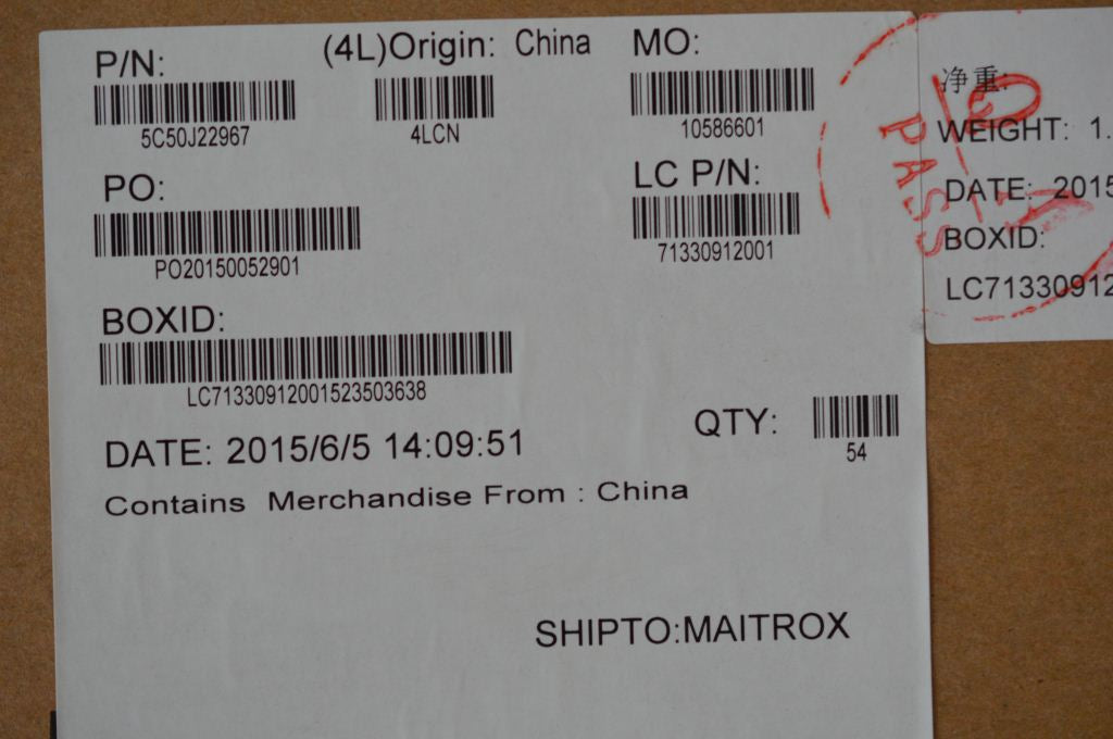 Lenovo Ci Cards Misc Internal - 5C50J22967