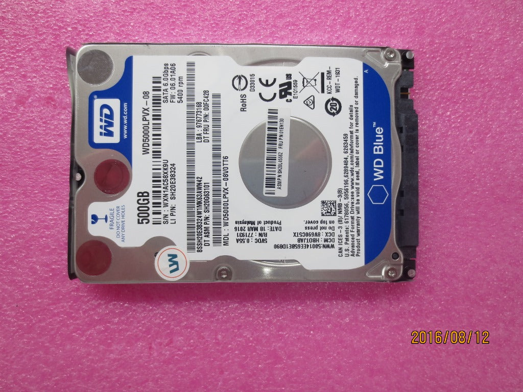 Lenovo 01EN130 Hdd,500G,5400,7Mm,Wd,Sata3