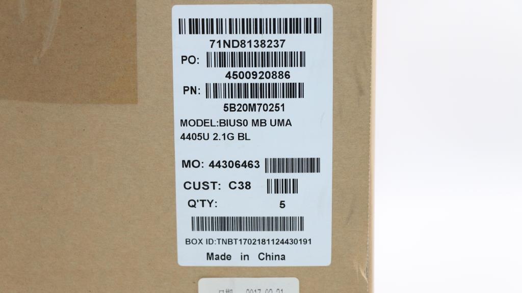 Lenovo Bius0 Mb Uma 4405U 2.1G Bl - 5B20M70251