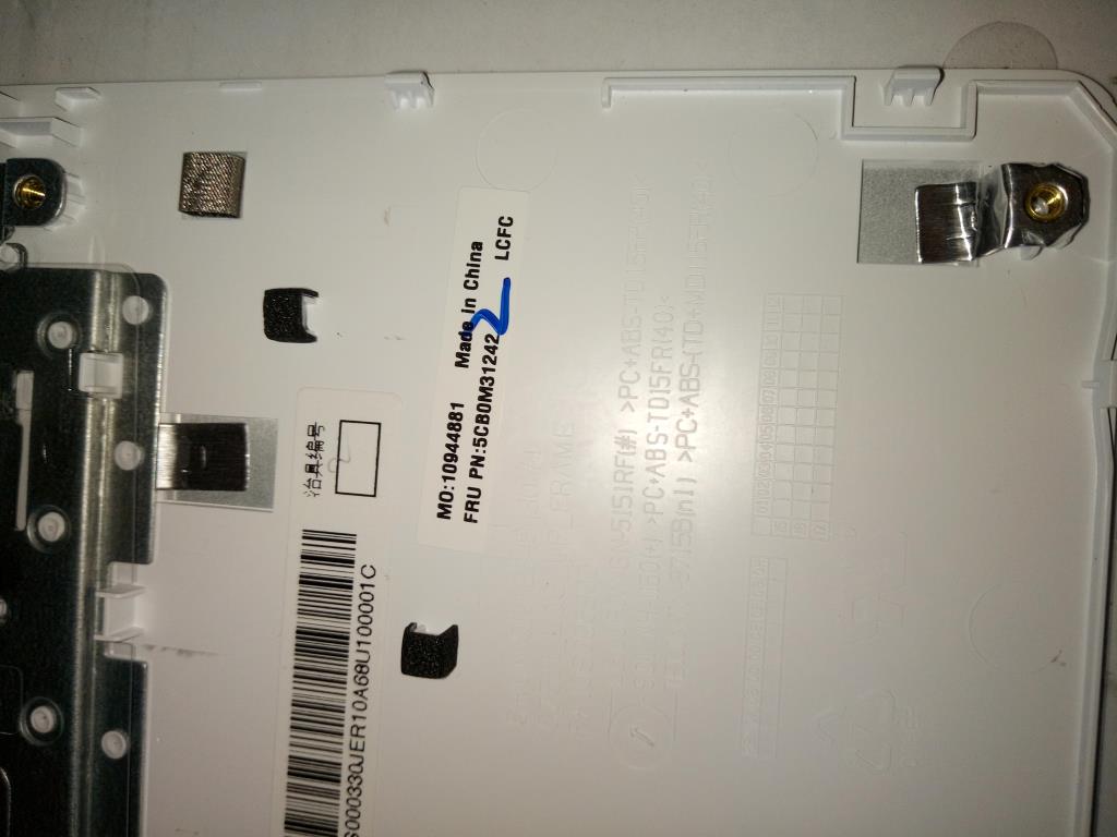 Lenovo Logic Upper Assembly Bl Wht Nr - 5CB0M31242