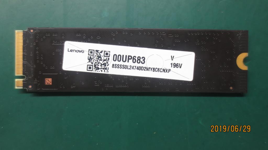 Lenovo 512G,M.2,2280,Pcie3X4,Wd,Opal - 00UP683