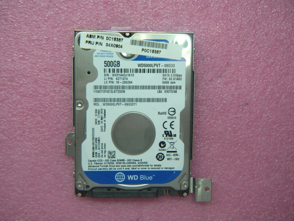 Lenovo Labatt Hdd Sata 500G 5400Rpm W - 04X0904