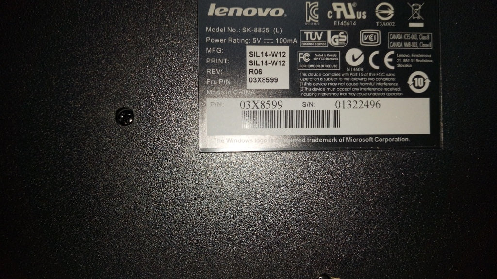 Lenovo Kb Keyboards External - 03X8599