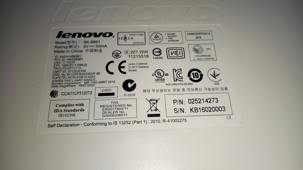 Lenovo Kb Keyboards External - 25214273