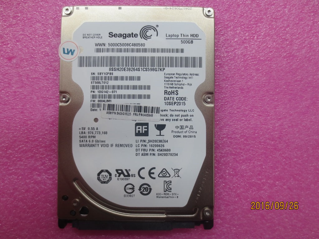 Lenovo Hd Hard Drives - 04X5948