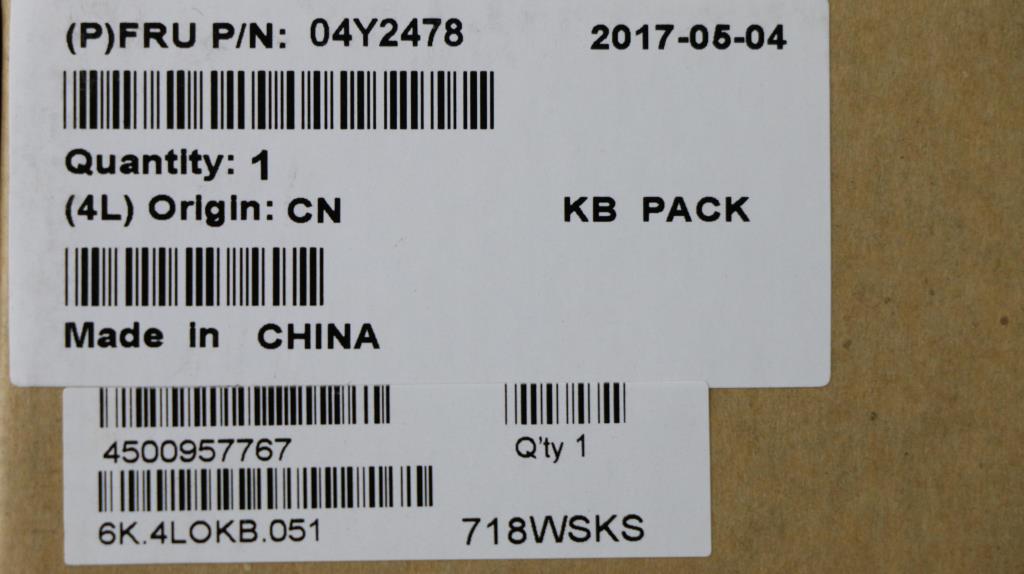 Lenovo Ki Keyboards Internal - 04Y2478
