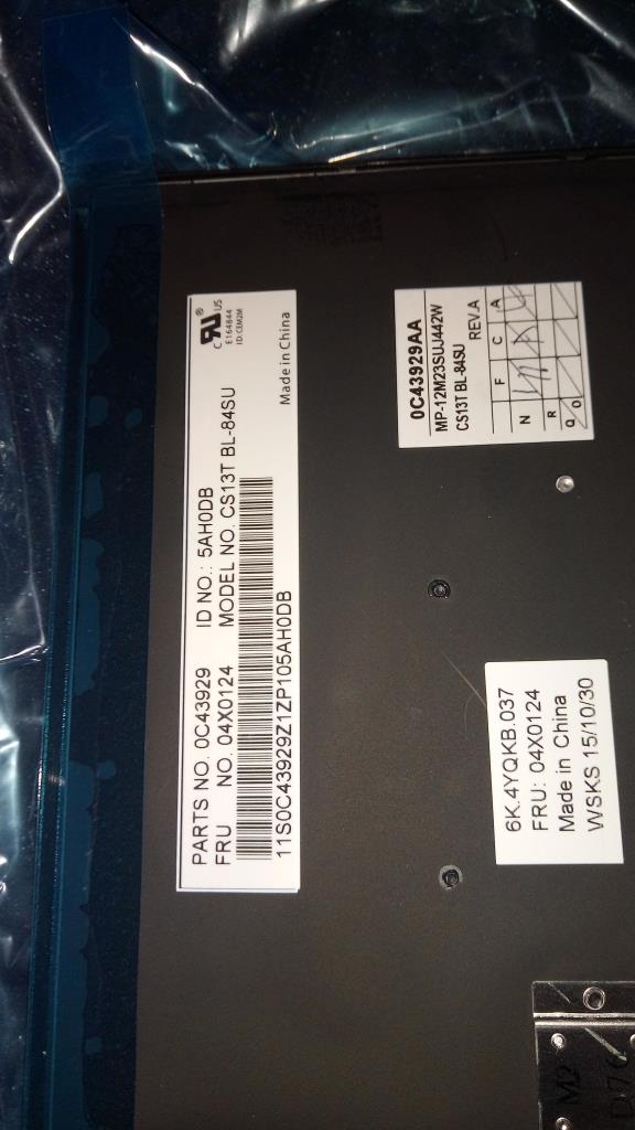 Lenovo Ki Keyboards Internal - 04X0124