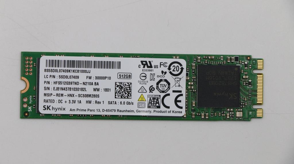 Lenovo 5SD0L07409 Hynix Hfs512G39Tnd-N210A