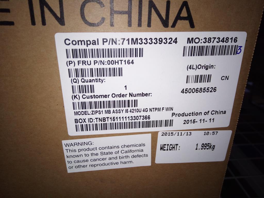 Lenovo Pl System Boards - 00HT164