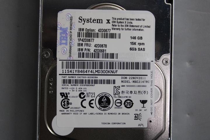Lenovo 146Gb Hard Drive - 42D0678