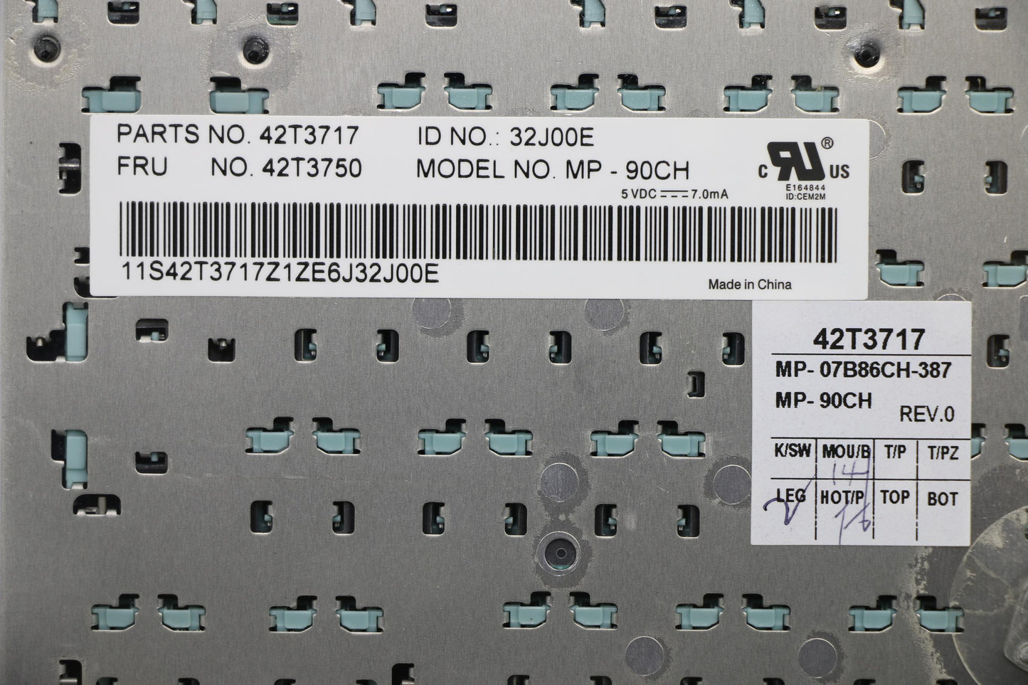 Lenovo Ki Keyboards Internal - 42T3750