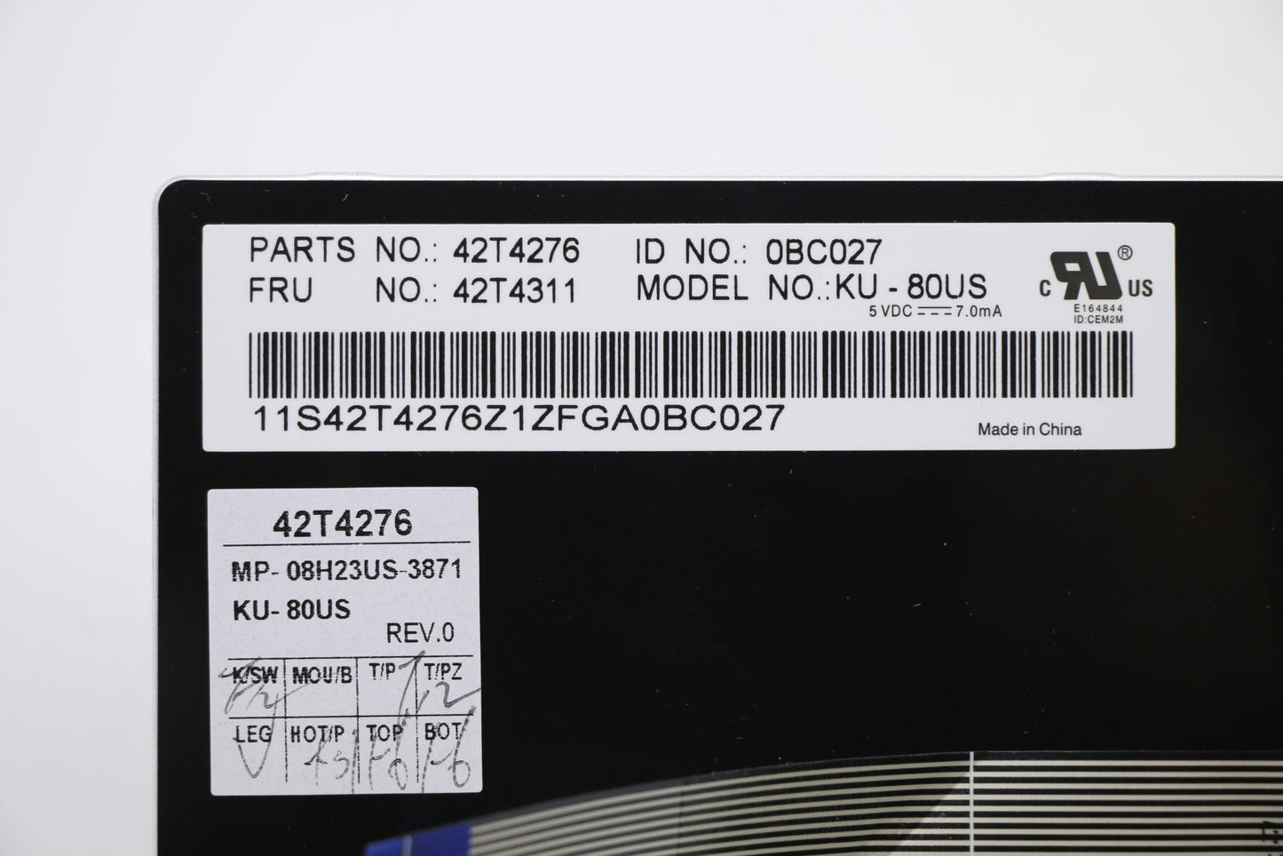 Lenovo Keyboard Krl-Kb-Bk Use - 42T4311
