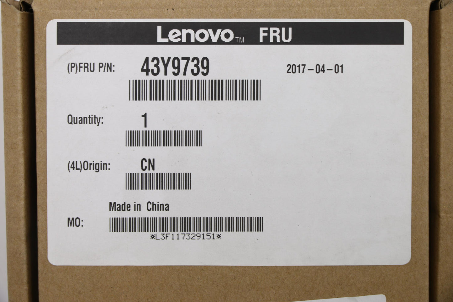 Lenovo Namplt Clearplate Kit - 43Y9739