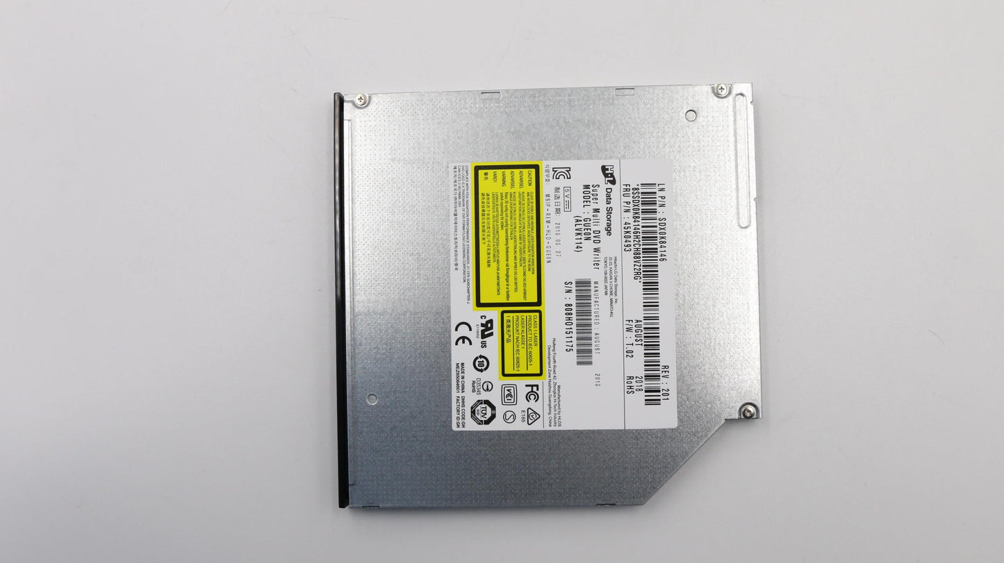 Lenovo (45K0493) 9.0mm DVD Writer Drive with Bezel, HL GUE0N Series