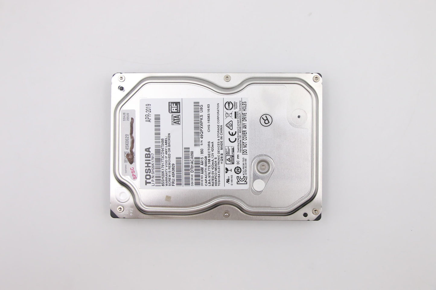 Lenovo 45K0629 500 Gb Seagate Stat Hard Drive