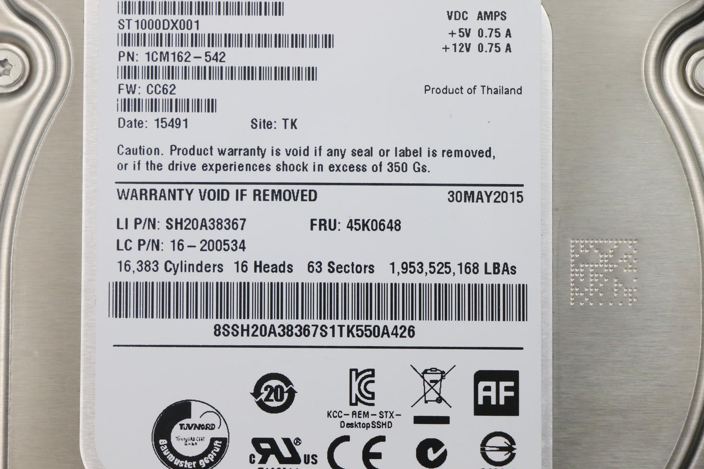 Lenovo 45K0648 Hd Hard Drives