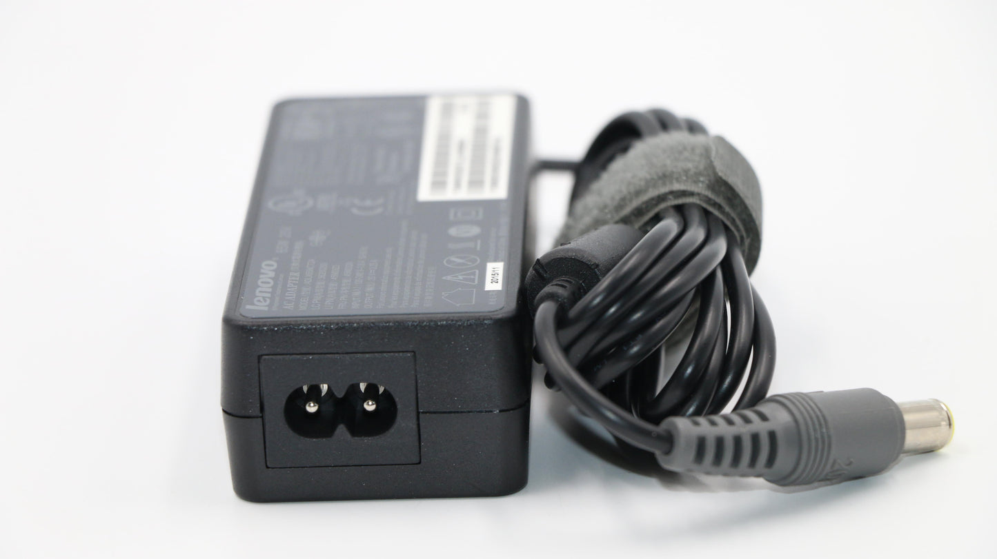 Lenovo (45N0323) AC Adapter, ThinkPad Circular, 65W, 2P, Black