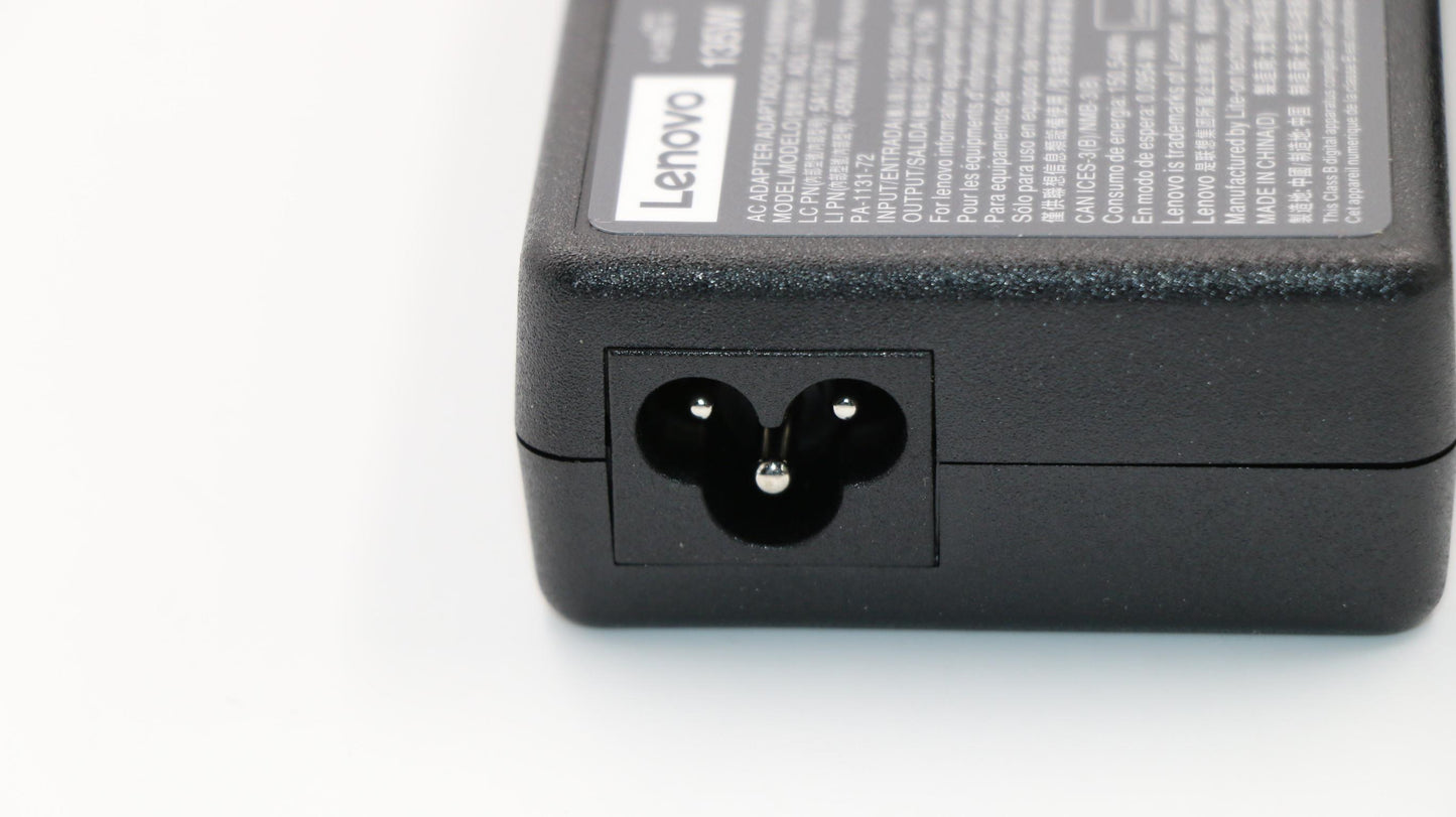 Lenovo (45N0365) AC Adapter, Rectangle, 135W, 3-Pin, Black