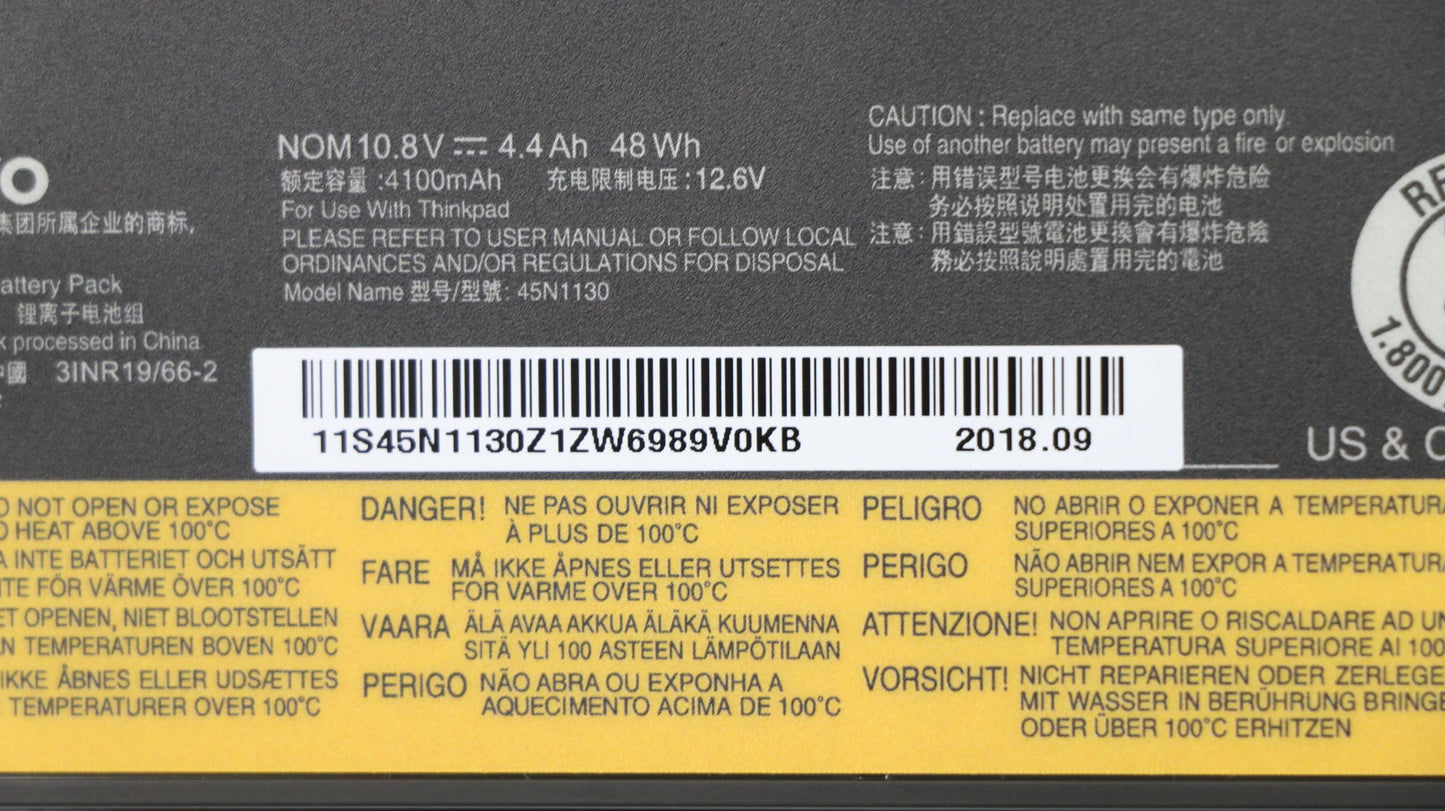 Lenovo 45N1735 Laptop Battery