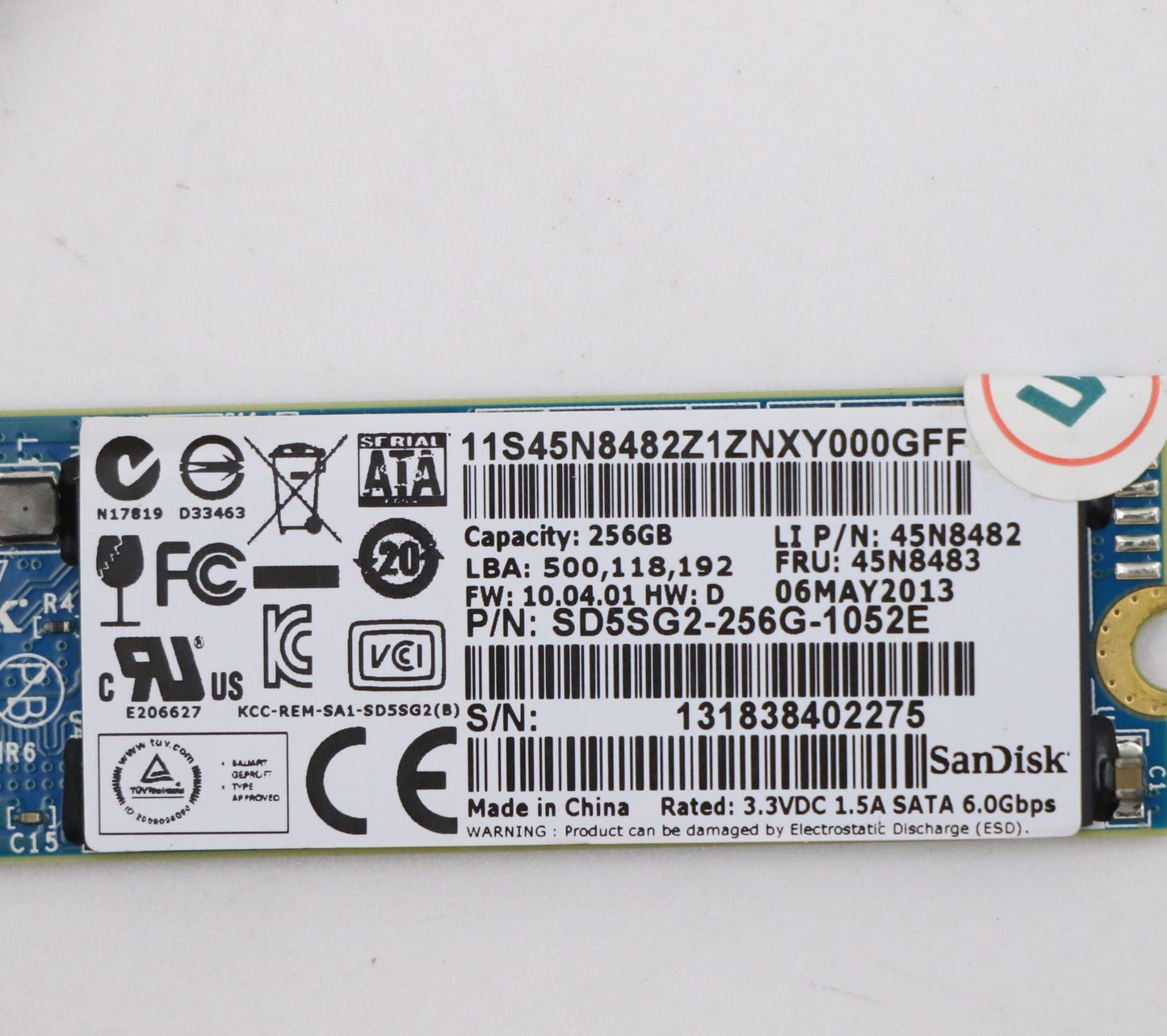 Lenovo 45N8483 Sfpusff256Gbsandisk