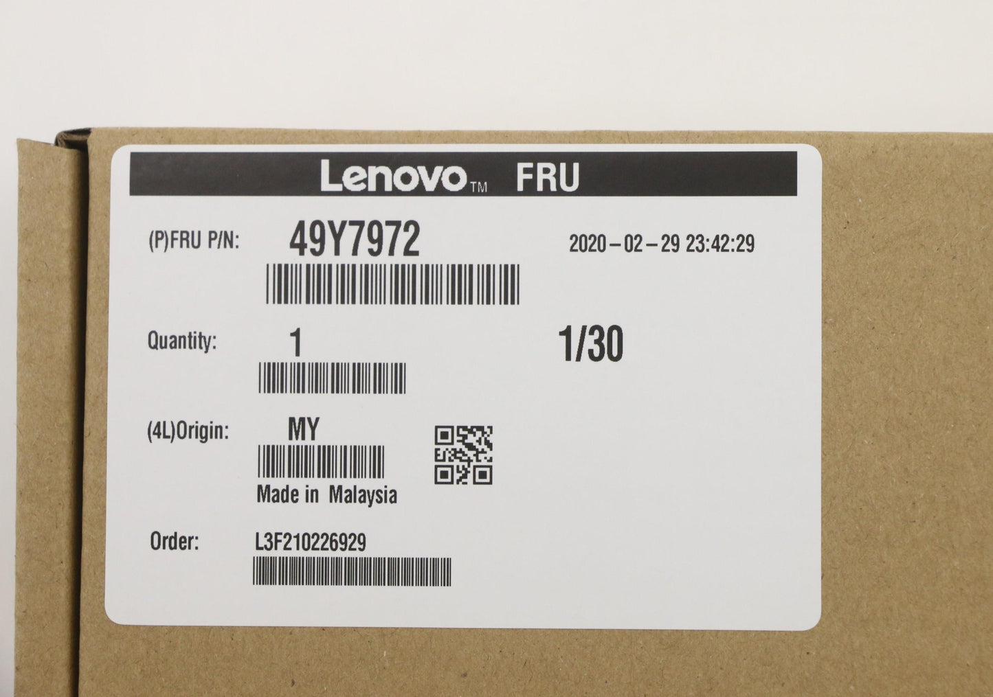 Lenovo Intel Ethernet X540-T2 - 49Y7972