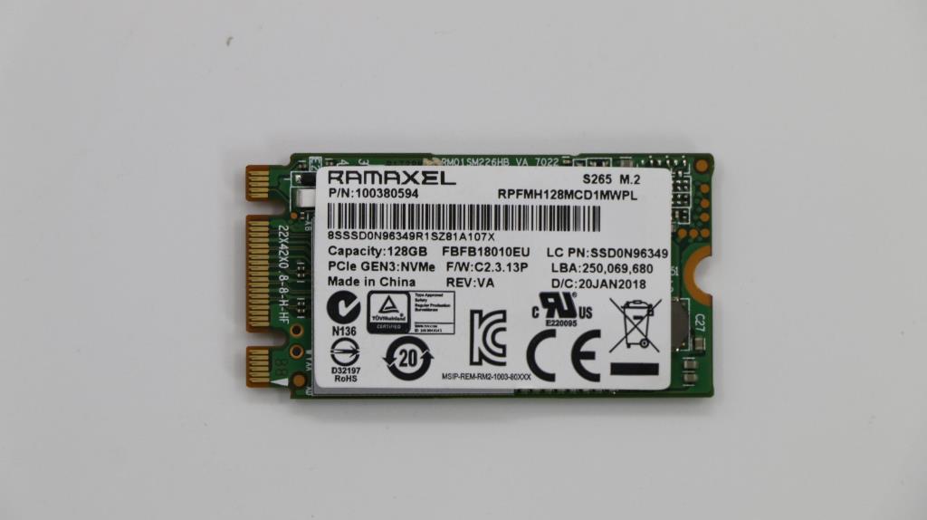Lenovo Storage Ssd S265 Pcie 128G - 01FR508