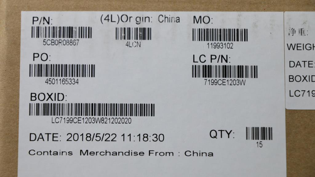 Lenovo Keyboard Internal Includes C-C - 5CB0R08867