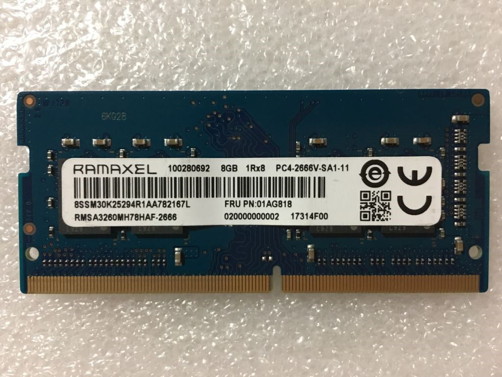 Lenovo (01AG841) 8GB DDR4 2666MHz SODIMM Memory, Micron