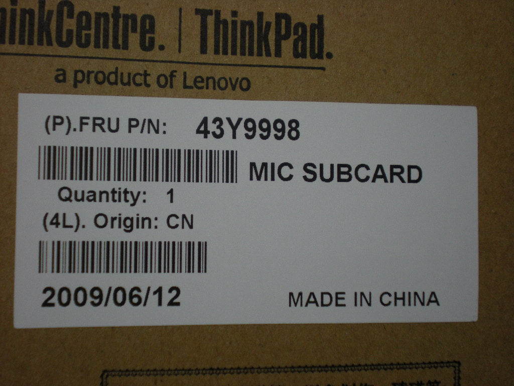 Lenovo Cards Misc Internal - 43Y9998