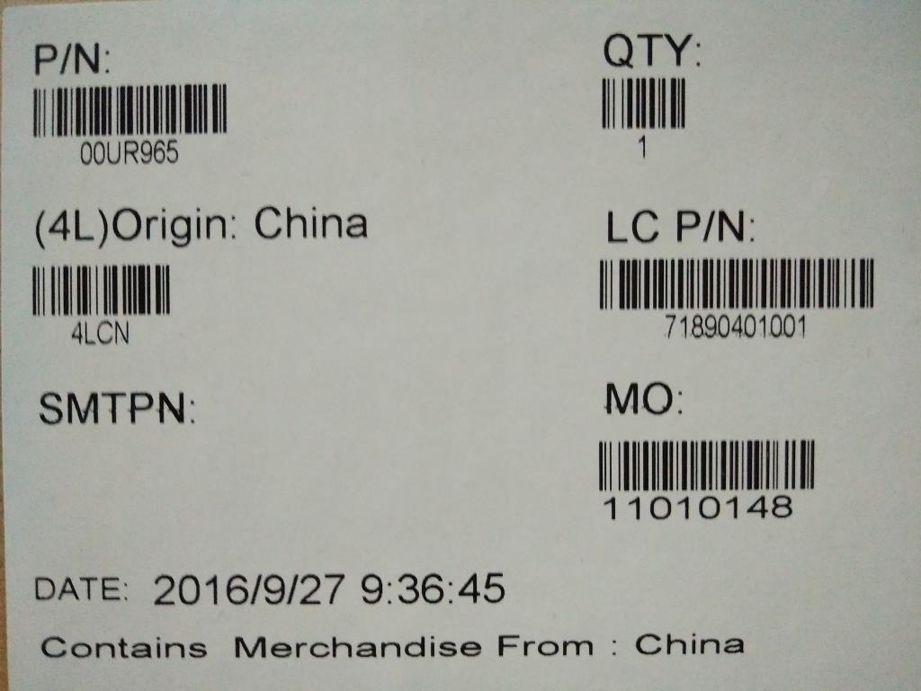 Lenovo Clickpad 3+2Bcp Blk Amd Sun - 00UR965