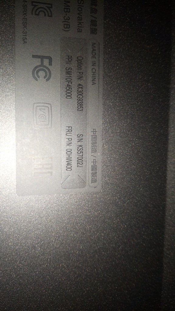 Lenovo Ki Keyboards Internal - 00HW400