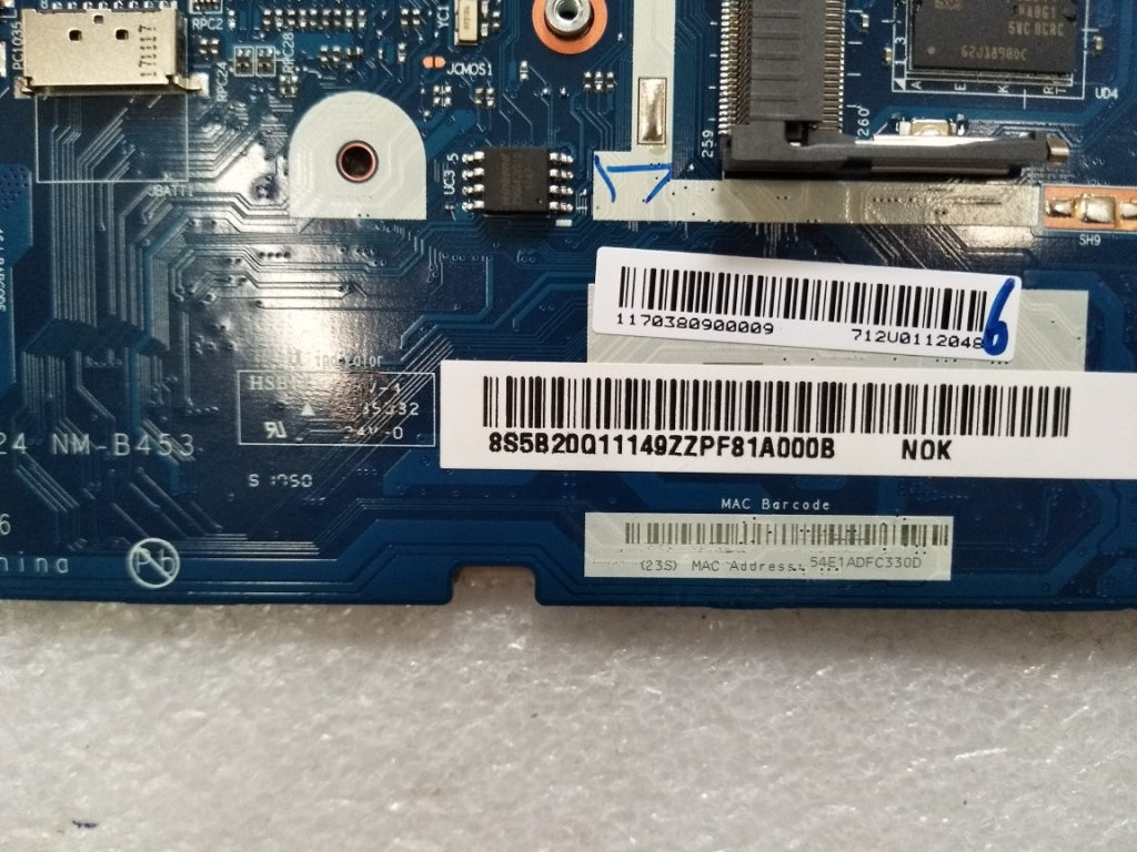 Lenovo Mbl81Bti58250U4G4Gr17Mm1Nfpnok - 5B20Q11149