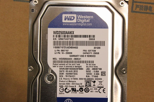 Lenovo 16200029 Hdd 250Gb 7200Rpm Serial Sata1