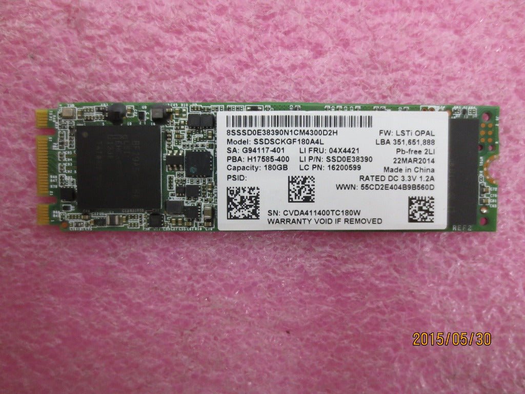 Lenovo 04X4421 Ssdm.22280Sierrastart-180Gbssd