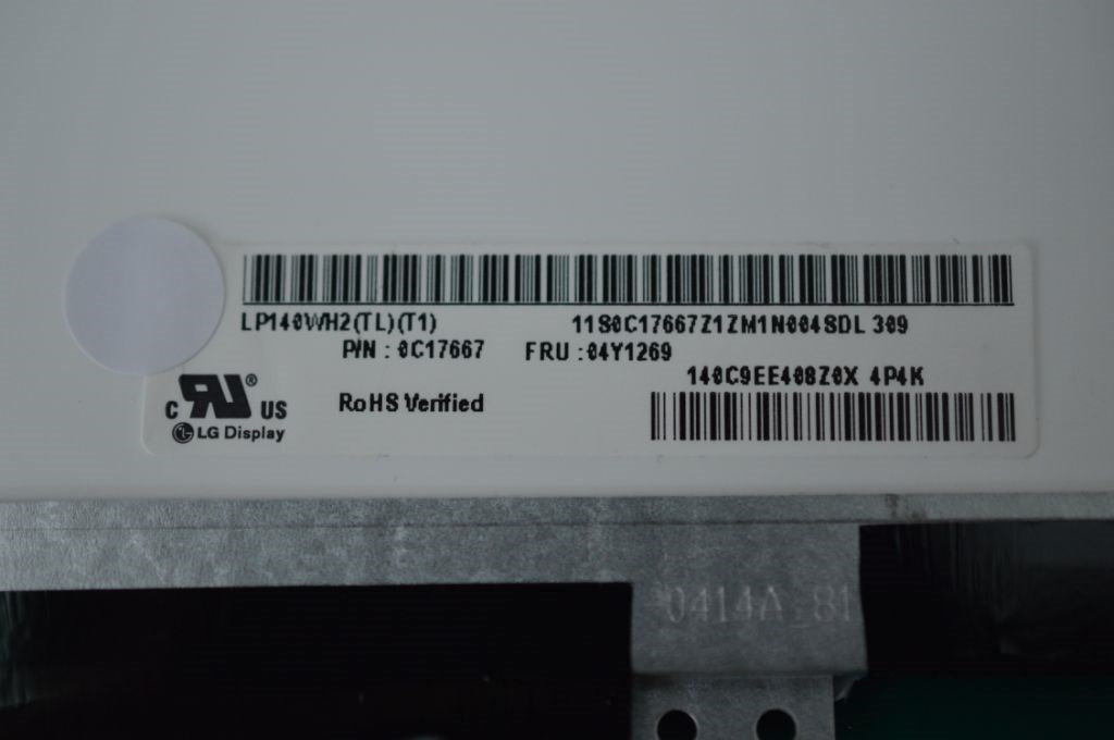 Lenovo Lcd 14 Hd Lg Lp140Wh2-Tlt1 - 18200792