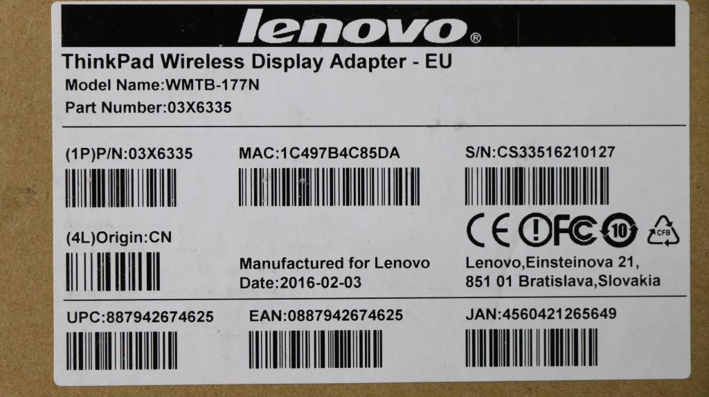 Lenovo Wireless Wan Adapters - 03X6335